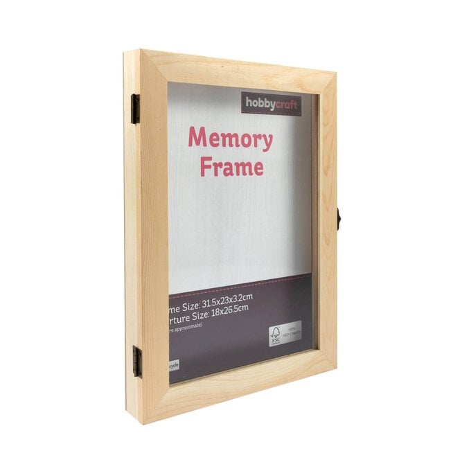 Wooden Memory Box Frame 32cm x 23cm image number 1