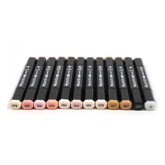 Skin Tones Spectra AD Markers 12 Pack