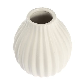 Ceramic Tear-Shaped Wavy Vase 12cm image number 3