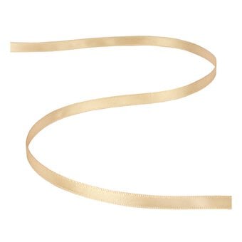 Gold Double-Faced Satin Ribbon 6mm x 5m image number 2