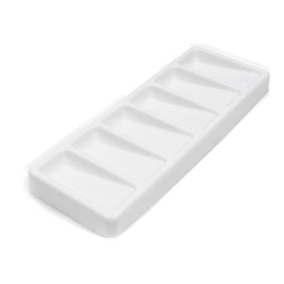 Plastic Rectangular Palette 6 Slots image number 1