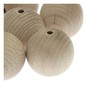 Round Wooden Beads 15mm 6 Pack image number 2