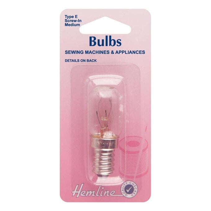 Hemline Screw Cap Sewing Machine Light Bulb image number 1