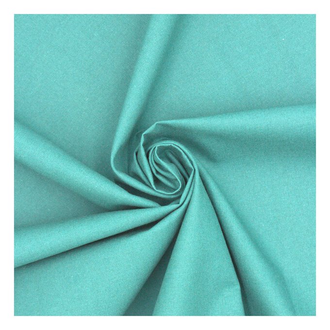 Dark Teal Cotton Homespun Fabric by the Metre image number 1