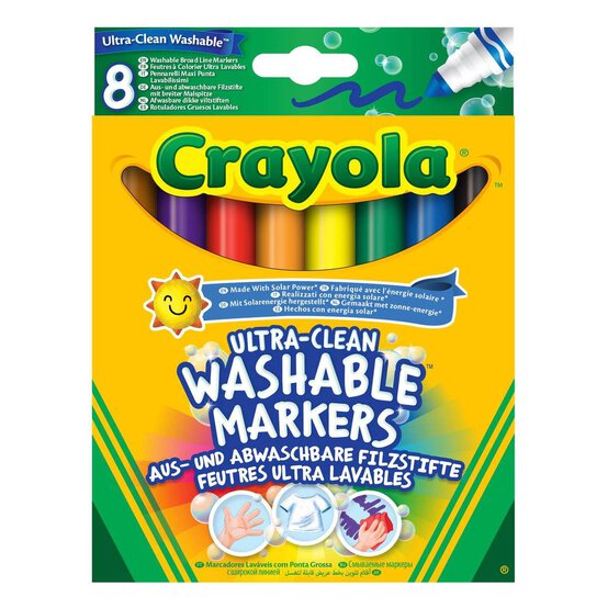 Crayola Super Washable Felt Tip Pens 8 Pack