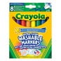 Crayola Super Washable Felt Tip Pens 8 Pack image number 1
