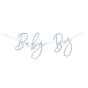 Blue Baby Boy Card Banner 2m