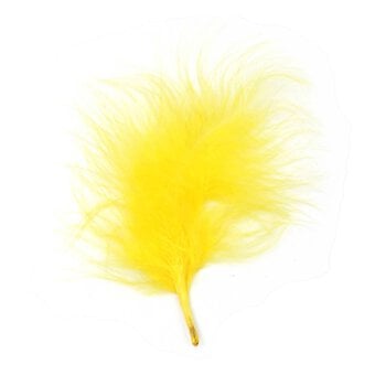 Yellow Marabou Feathers 3g image number 2