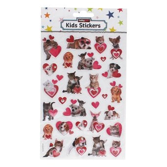 Pet Embossed Foil Stickers