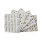 White and Gold Christmas Fat Quarters 5 Pack image number 1
