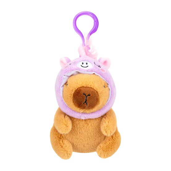 Assorted Clip-On Plush Capybara with Hat image number 4
