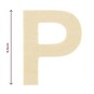 Small Wooden Letter P 6.5cm  image number 4