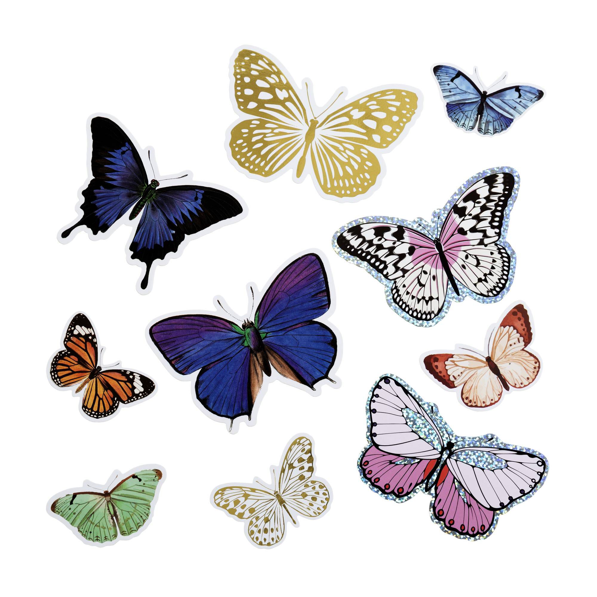 Sticker Topper Examples Butterfly Vinyl Sticker Toppers 10 Pieces | Hobbycraft