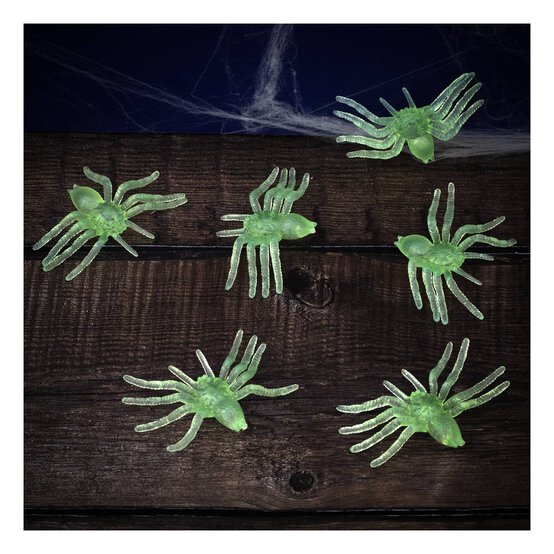 Luminous Spiders 6 Pack image number 1