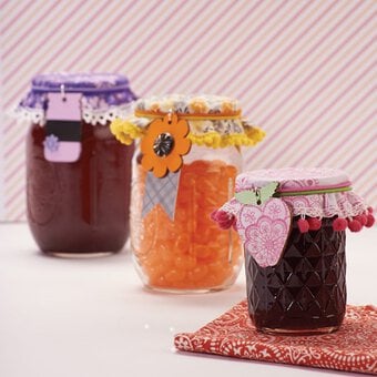 How to Make a Jam Jar Topper