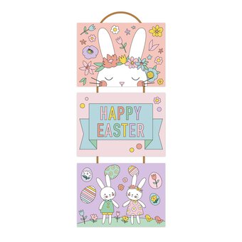 Easter Bunny Colour-in Canvas Kit