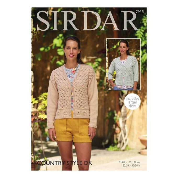 Sirdar Country Style DK Cardigan Digital Pattern 7938 image number 1