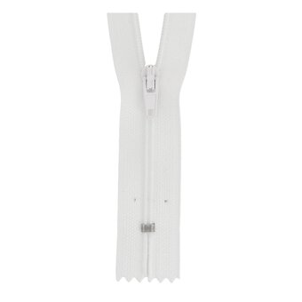Milward White Nylon Dress and Skirt Zip 10cm