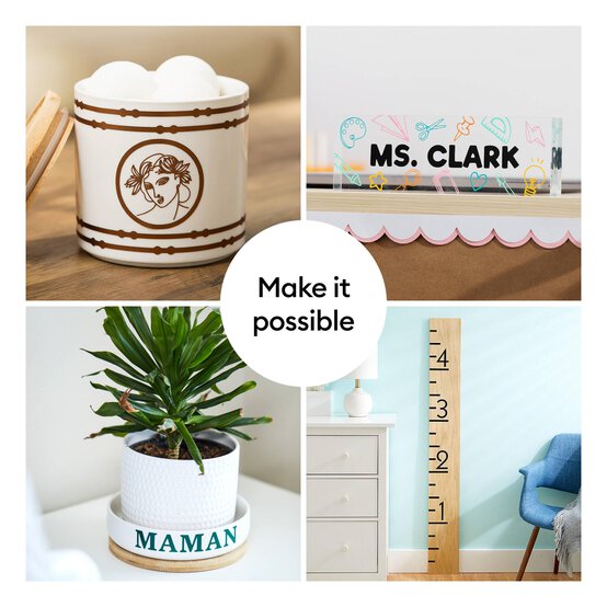 Cricut Deep Seafoam Permanent Smart Vinyl 13 x 36 Inches image number 3