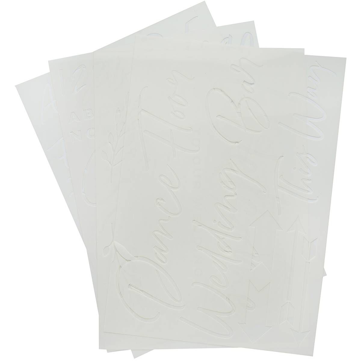 Wedding Sign Stencils 4 Pack Hobbycraft