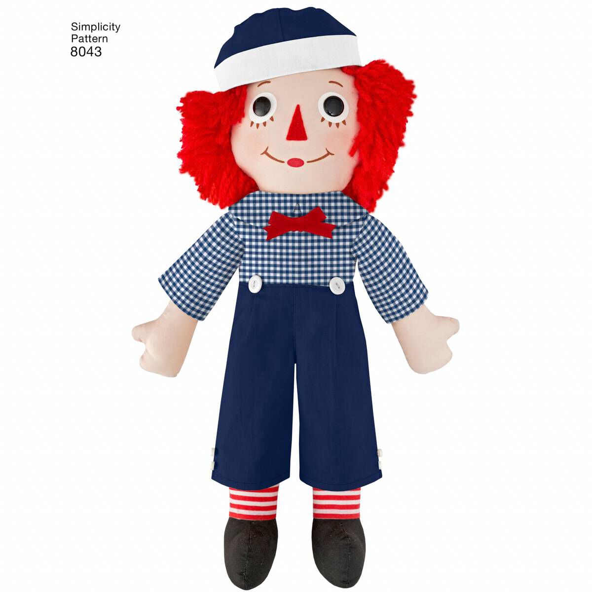 Simplicity Raggedy Dolls Sewing Pattern 8043 | Hobbycraft