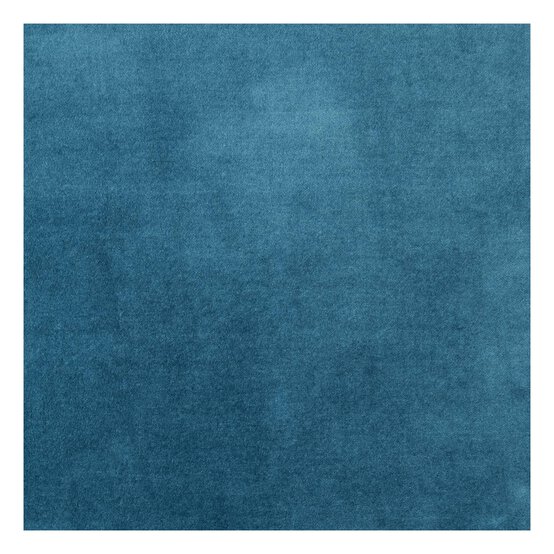 Teal Cotton Velvet Fabric by the Metre image number 2