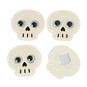 Googly Eyed Skull Card Toppers 4 Pack image number 3