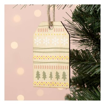 Hanging Wooden Gift Tag 10cm