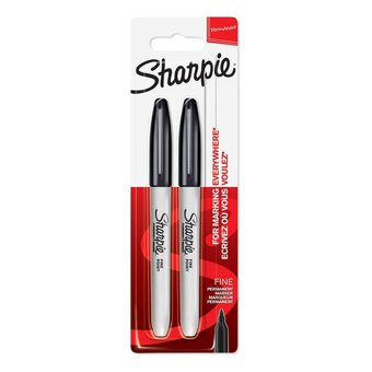 Sharpie Black Fine Point Permanent Marker Set 2 Pack