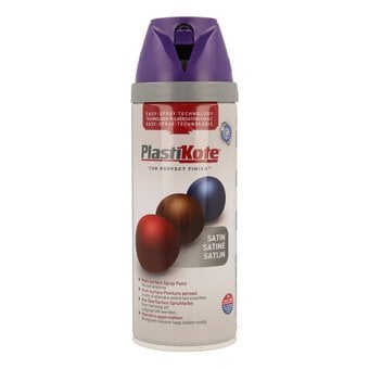 PlastiKote Purple Satin Twist and Spray Paint 400ml