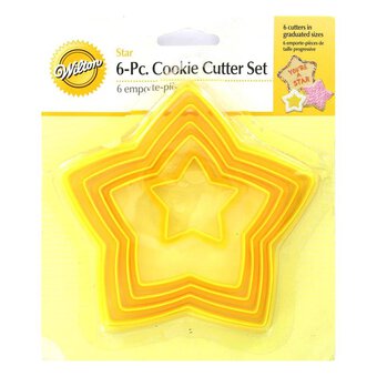 Wilton Star Shaped Cookie Cutter Set 6 Pieces