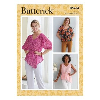 Butterick Women’s Top Sewing Pattern B6764 (XS-XXL)
