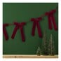 Red Velvet Bow Garland 3.5m image number 1