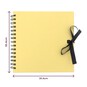Spiral Bound Pastel Yellow Scrapbook 12 x 12 Inches image number 5