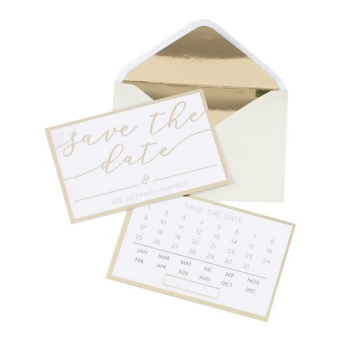 Champagne Gold Save the Date Tags 20 Pack image number 1
