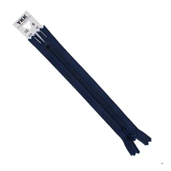 YKK Navy Blue Dress and Skirt Zip 15cm image number 2