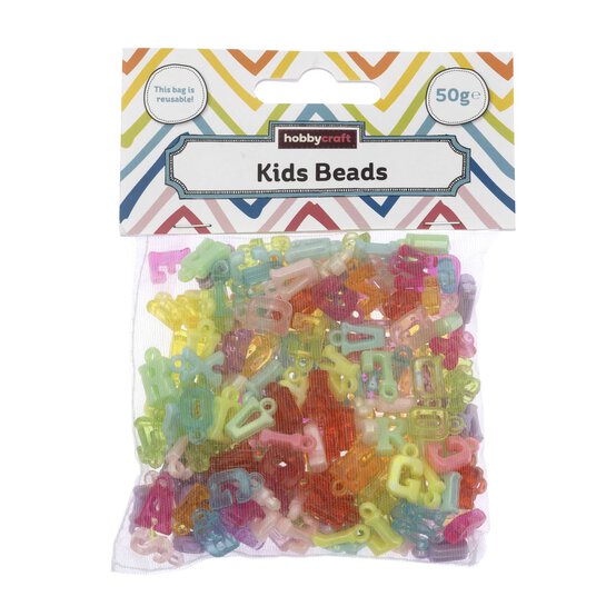 Hanging Alphabet Beads 50g image number 3