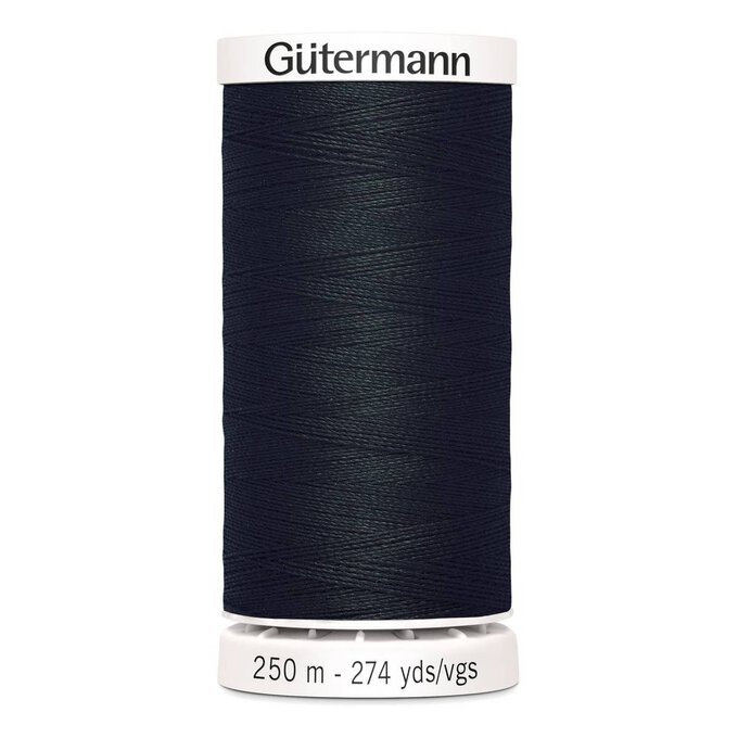 Gutermann Black Sew All Thread 250m (000) image number 1