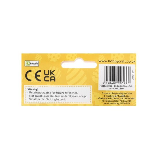 Easter Rings 6 Pack  image number 4