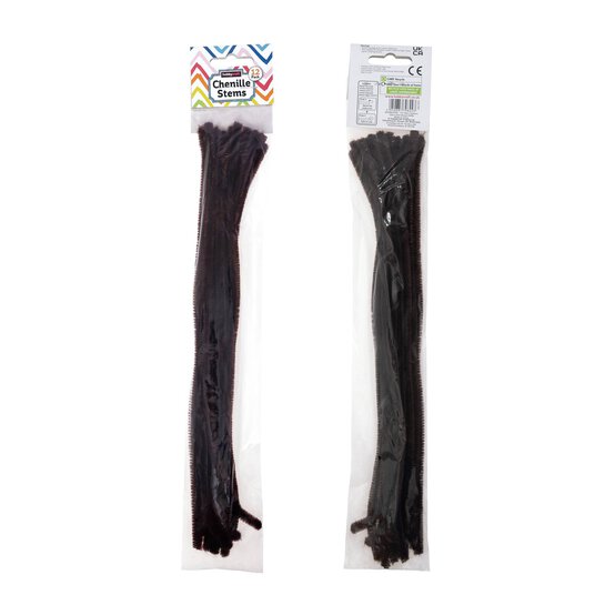 Dark Brown Pipe Cleaners 12 Pack image number 4