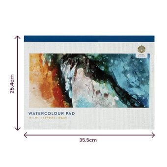 Shore & Marsh Cold Pressed Watercolour Block 14 x 10 Inches 12 Sheets image number 5