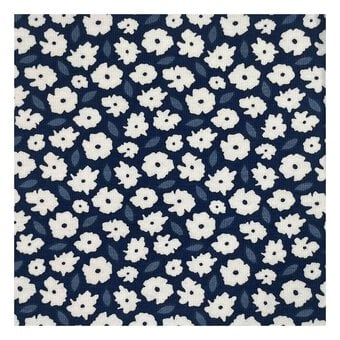 Floral Cotton Spandex Jersey Fabric by the Metre