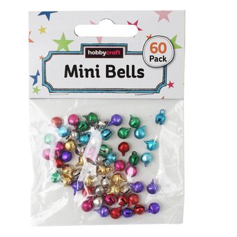 Mini Assorted Jingle Bells 60 Pack