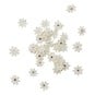 Cream Micro Jewelled Florette Paper Flowers 60 Pack image number 1
