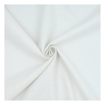 Robert Kaufman Essex Vintage White Metallic Cotton Linen Fabric by the Metre