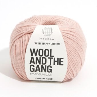 Wool and the Gang Cameo Rose Shiny Happy Cotton 100g