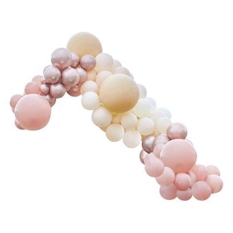 Ginger Ray Rose Gold Peach Coral and Blush Balloon Arch Kit