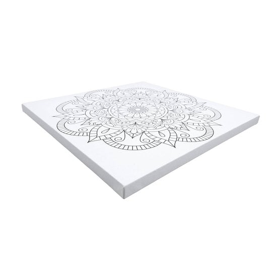 Mandala Colour-in Canvas image number 3