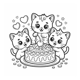 Cute Cozy Colouring: Kittens