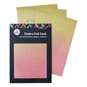 Gold and Pink Ombre Foil Card A4 16 Sheets image number 1